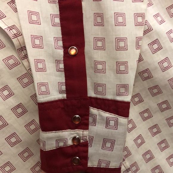 Vintage Panhandle Slim Western Trends Men’s Long Sleeve Snap Down Shirt - Picture 7 of 7